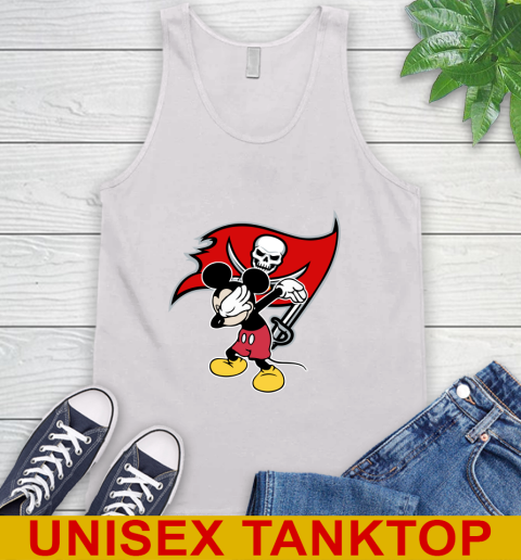Tampa Bay Buccaneers NFL Football Dabbing Mickey Disney Sports Tank Top