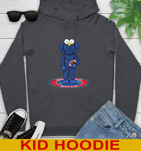 NFL Football Buffalo Bills Kaws Bff Blue Figure Shirt Youth Hoodie 9
