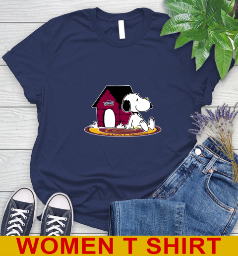 NBA Basketball Cleveland Cavaliers Snoopy The Peanuts Movie Shirt Women's T-Shirt 12