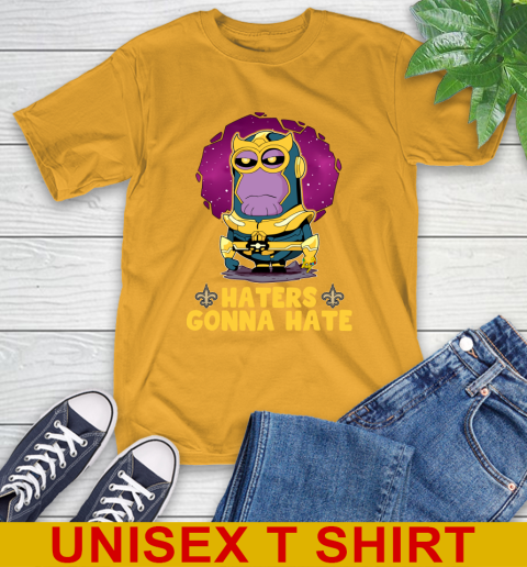 NFL Football New Orleans Saints Haters Gonna Hate Thanos Minion Marvel Shirt T-Shirt 3