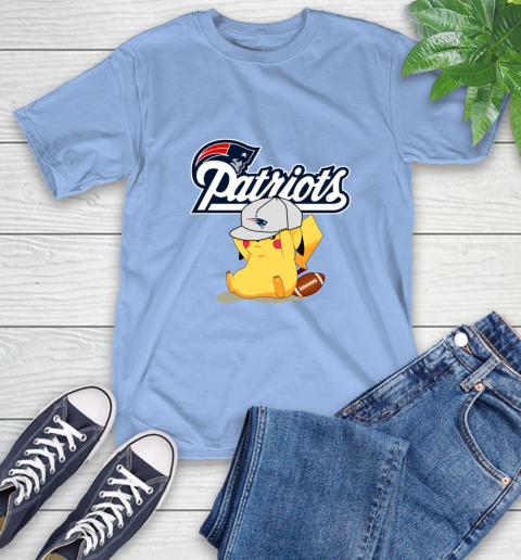 NFL Pikachu Football Sports New England Patriots T-Shirt 11