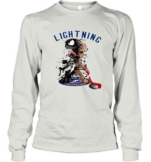 NHL Tampa Bay Lightning Hockey Venom Groot Guardians Of The Galaxy WYl93nHN3B4 long sleeve tee 14 95 151514 front ash