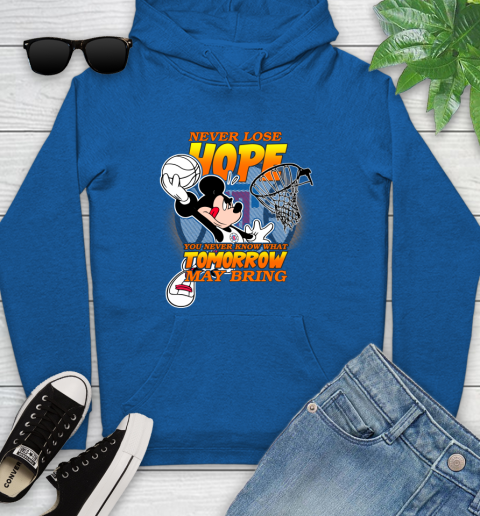 LA Clippers NBA Basketball Mickey Disney Never Lose Hope Youth Hoodie 11