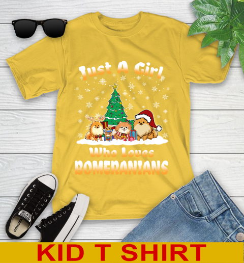 Christmas Just a girl who love pomeranians dog pet lover 105
