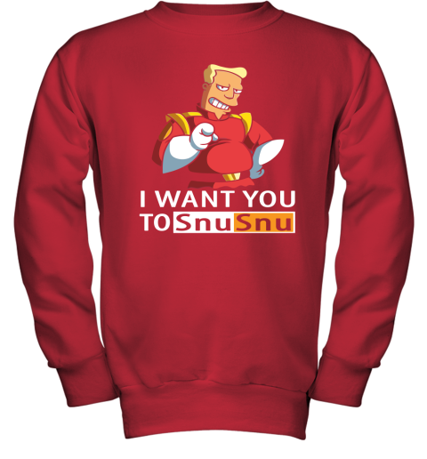 7tkz i want you to snusnu futurama mashup pornhub logo shirts youth sweatshirt 47 front red