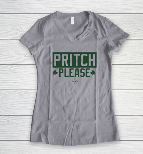 Pritch Please Women's V-Neck T-Shirt 2