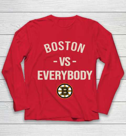 Boston Bruins Vs Everybody Youth Long Sleeve 8