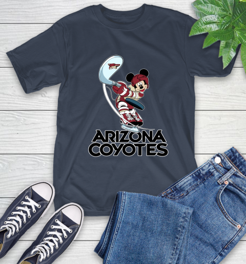 NHL Hockey Arizona Coyotes Cheerful Mickey Mouse Shirt T-Shirt 4