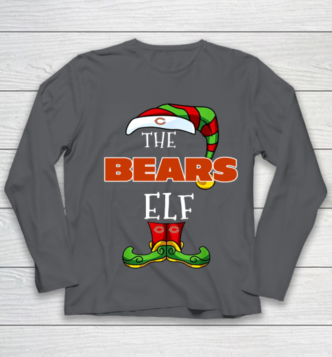 Chicago Bears Christmas ELF Funny NFL Youth Long Sleeve 6