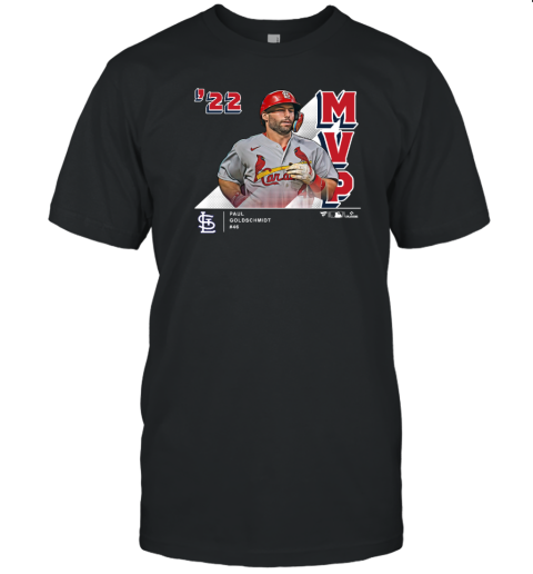 St Louis Cardinals Paul Goldschmidt Fanatics Branded Red 2022 NL MVP T-Shirt