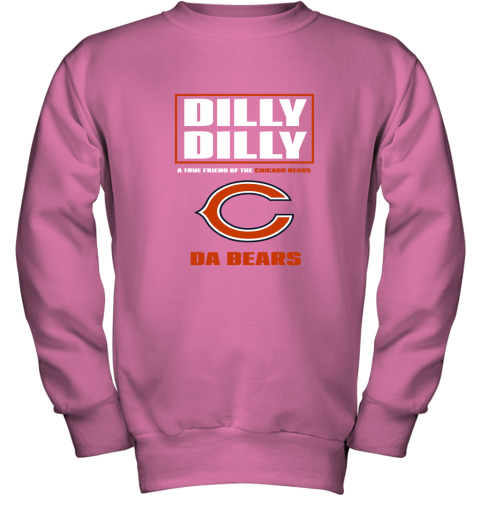 pink chicago bears sweatshirt