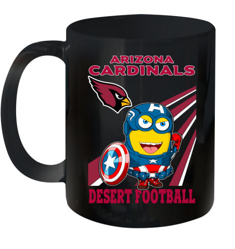 NFL Football Arizona Cardinals Captain America Marvel Avengers Minion Shirt Ceramic Mug 11oz