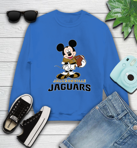 NFL Football Jacksonville Jaguars Cheerful Mickey Mouse Shirt Sweatshirt 9
