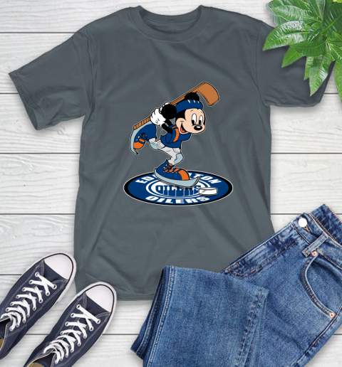 NHL Hockey Edmonton Oilers Cheerful Mickey Disney Shirt T-Shirt 7