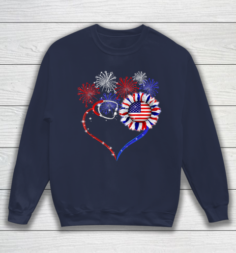 Patriotic Nurse 4th Of July American Flag Independence Day Sweatshirt 2