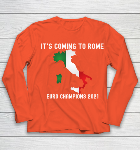 Italy, Euro champions, Italia soccer team, it's coming to Rome Youth Long Sleeve 3