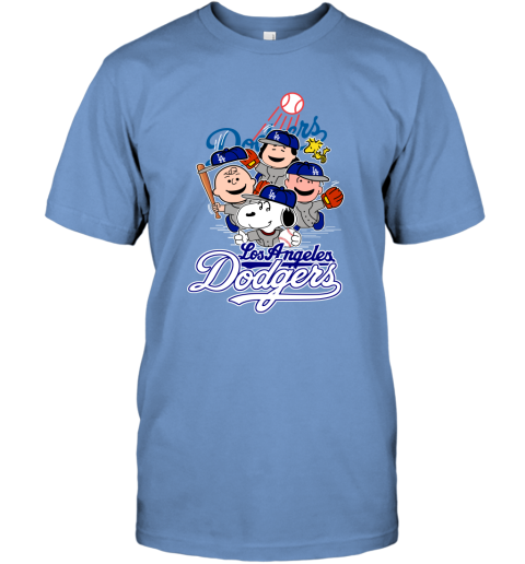 Charlie Brown Snoopy And Woodstock Los Angeles Dodgers Baseball