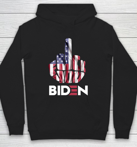 Fuck You Biden Middle Finger  Fuck Biden  Anti Biden Supporter Hoodie
