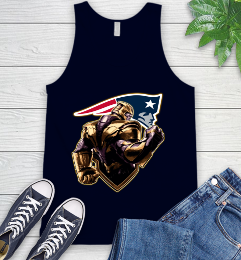 NFL Thanos Avengers Endgame Football Sports New England Patriots Tank Top 3