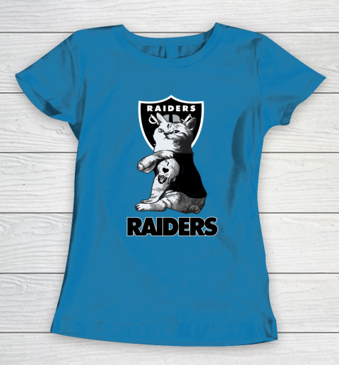 NFL Football My Cat Loves Oakland Raiders Women's T-Shirt 6