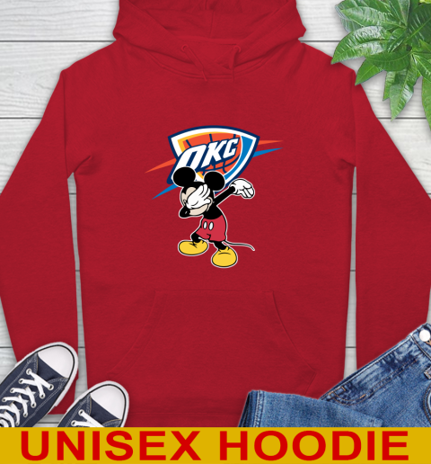 Oklahoma City Thunder NBA Basketball Dabbing Mickey Disney Sports Hoodie 10