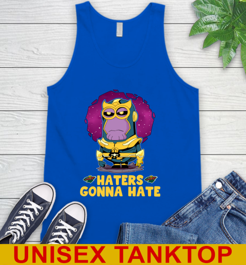 NHL Hockey Minnesota Wild Haters Gonna Hate Thanos Minion Marvel Shirt Tank Top - Image 6