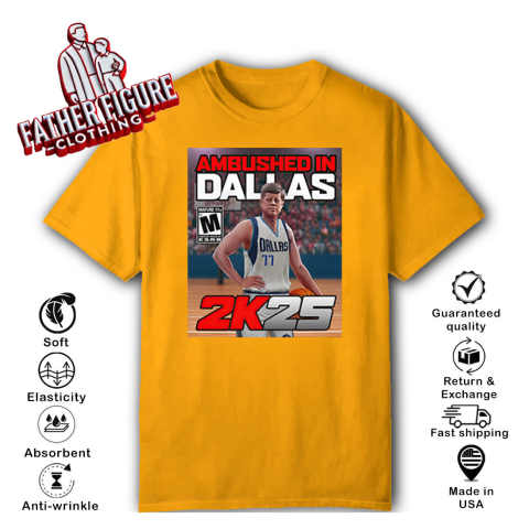 gxqt doncic and john f kennedy ambushed in dallas 2k25 classic t shirt 2 front gold