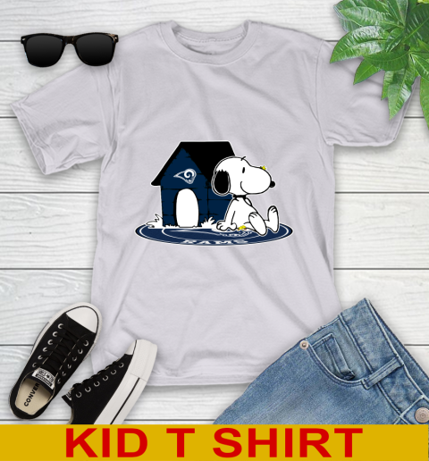 NFL Football Los Angeles Rams Snoopy The Peanuts Movie Shirt Youth T-Shirt 5