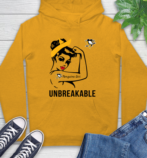 NHL Pittsburgh Penguins Girl Unbreakable Hockey Sports Hoodie 2