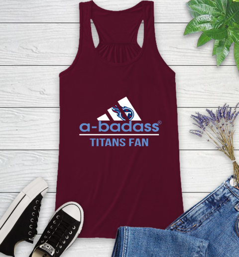 Tennessee Titans NFL Football A Badass Adidas Adoring Fan Sports Racerback Tank 2