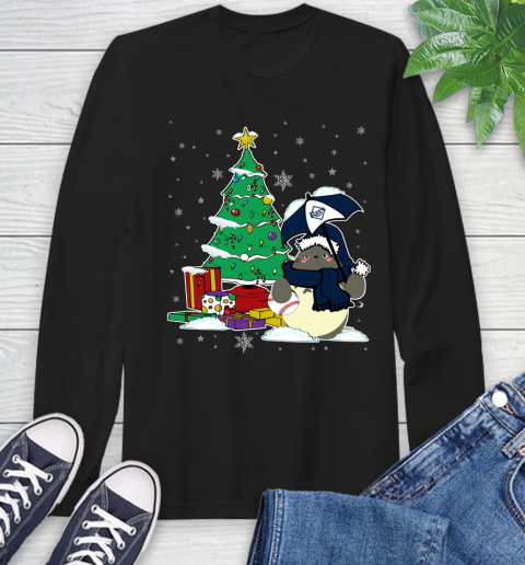 Tampa Bay Rays MLB Baseball Cute Tonari No Totoro Christmas Sports Long Sleeve T-Shirt