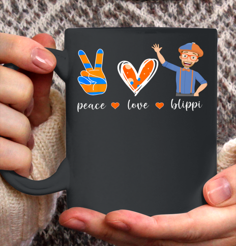 Peace Love Blippis Funny Lover Ceramic Mug 11oz