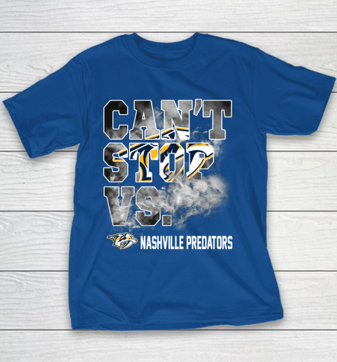 NHL Nashville Predators Hockey Can't Stop Vs Youth T-Shirt 6