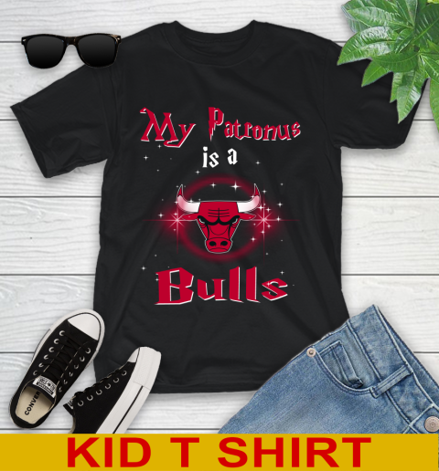 NBA Basketball Harry Potter My Patronus Is A Chicago Bulls Youth T-Shirt
