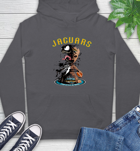 NFL Jacksonville Jaguars Football Venom Groot Guardians Of The Galaxy Hoodie 7