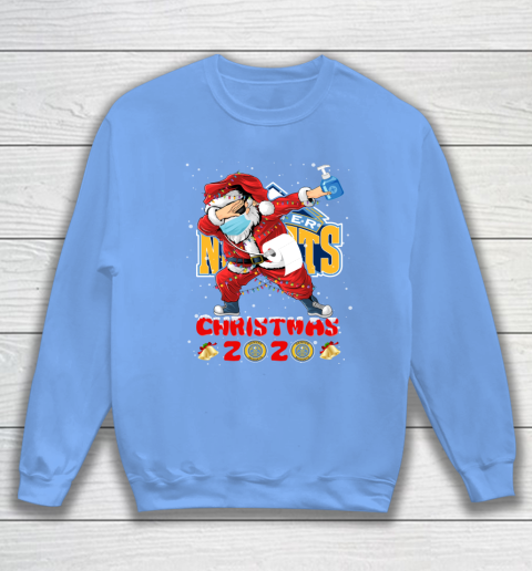 Denver Nuggets Funny Santa Claus Dabbing Christmas 2020 NBA Sweatshirt 8