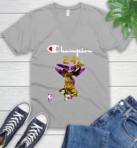 Kobe Bryant Champion Black Mamba 24 Shirt 48