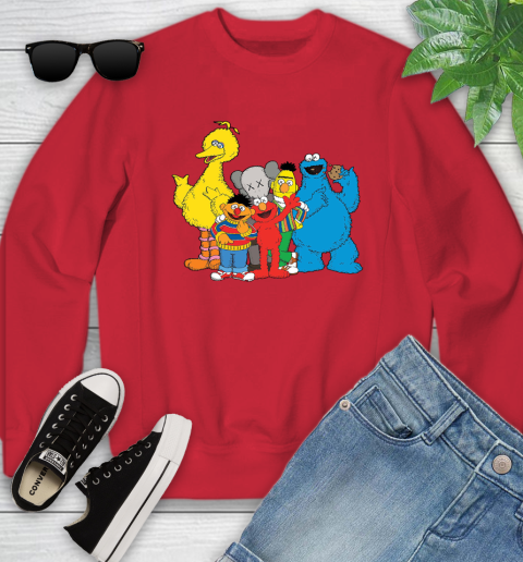 Men kaws x sesame street sweatshirt online