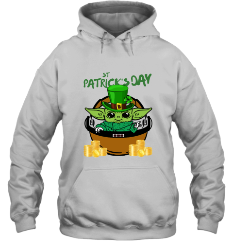 Baby Yoda St. Patrick's Day Outfit Hoodie