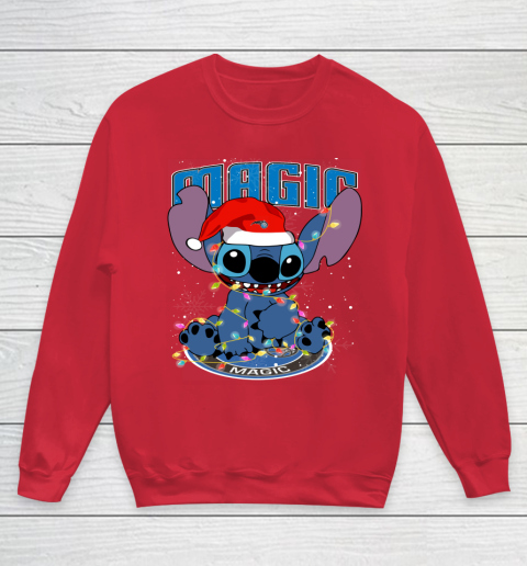 Orlando Magic NBA noel stitch Basketball Christmas Youth Sweatshirt 4