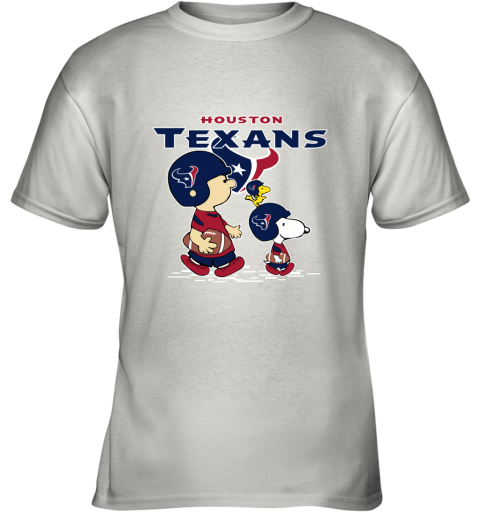 Houston Texans Let's Play Football Together Snoopy NFL Youth T-Shirt