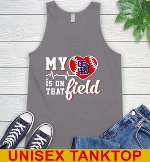 MLB My Heart Is On That Field Baseball Sports San Diego Padres Tank Top 6