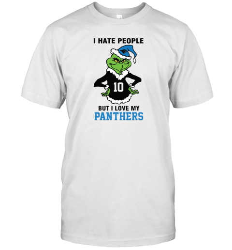 I Hate People But I Love My Panthers Carolina Panthers NFL Teams Unisex Jersey Tee