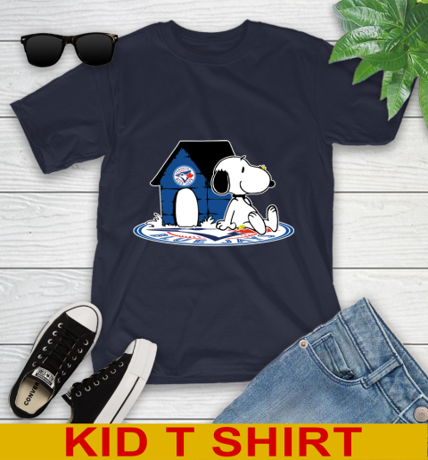 MLB Baseball Toronto Blue Jays Snoopy The Peanuts Movie Shirt Youth T-Shirt 3
