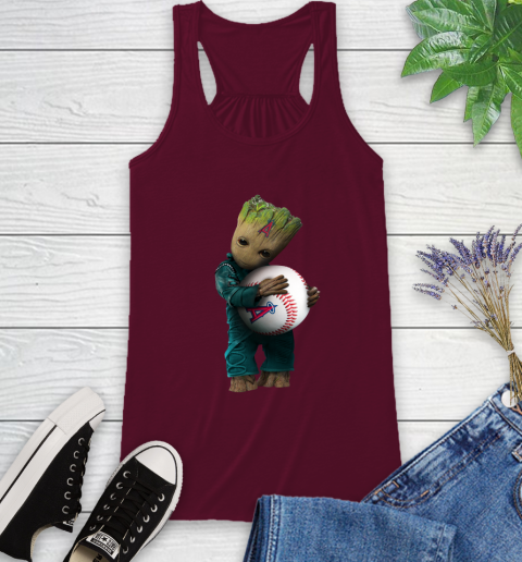 MLB Groot Guardians Of The Galaxy Baseball Sports Los Angeles Angels Racerback Tank 3