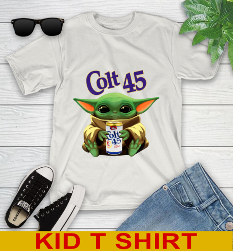 Star Wars Baby Yoda Hugs Colt 45 Beer Shirt 112