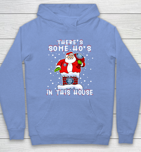Tampa Bay Rays Christmas There Is Some Hos In This House Santa Stuck In The Chimney MLB Hoodie 8