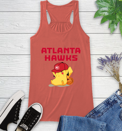 NBA Pikachu Basketball Sports Atlanta Hawks Racerback Tank 4