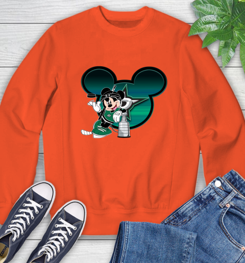 NHL Dallas Stars Stanley Cup Mickey Mouse Disney Hockey T Shirt Sweatshirt 4