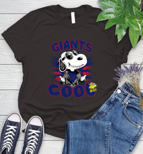 NFL Football New York Giants Cool Snoopy Shirt Women's T-Shirt 9